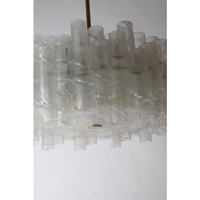 Brutalist Ice Murano Glass Tube Chandelier from Doria Leuchten, Germany, 1960s For Sale - Image 13 of 18
