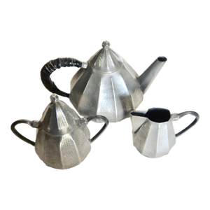 French Alice & Eugene Chanal Pewter Coffee/Tea Service C1910
