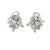 Late 20th Century Friedman Diamond Gold Cluster Earrings 18k White Marquise and Round Cut, 2 pieces For Sale - Image 5 of 9