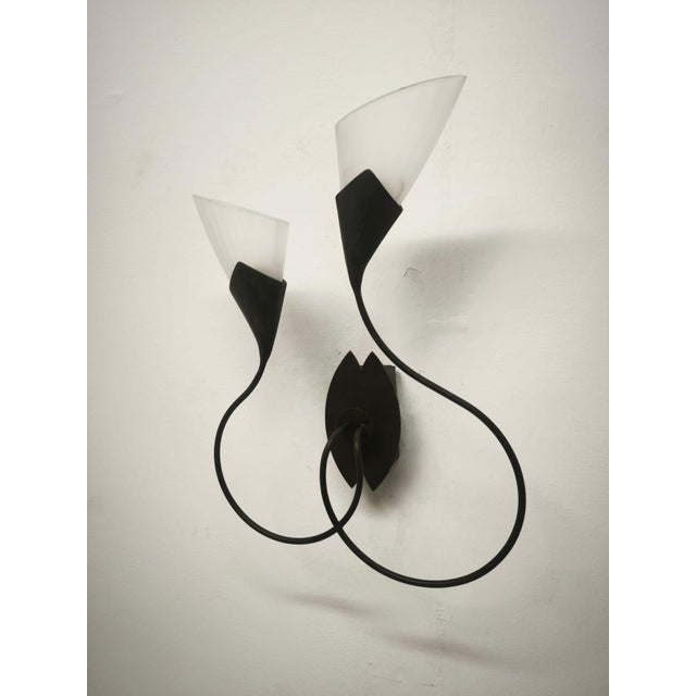 2-Light Wall Lamp by Lamp International, 1990s For Sale - Image 9 of 11