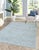 3x5 Trendy Dahlia Beige Solid Geometric Modern Handmade Small Wool Carpet Rug For Sale - Image 4 of 8