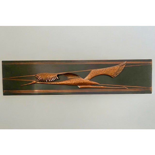 Metal and Copper Wall Decoration with Birds, 1970s For Sale - Image 15 of 15