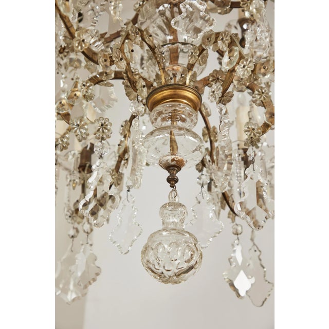 Early 19th Century Crystal Chandelier with 12 Lights For Sale - Image 5 of 5