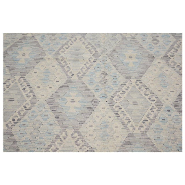 Islamic Afghan Maimana Hand Knotted Wool Rug, 6'1''x8'4'' For Sale - Image 3 of 5