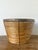 Late 20th Century Vintage Boho Monumental Brass Rimmed Pencil Reed Bowl For Sale - Image 5 of 12