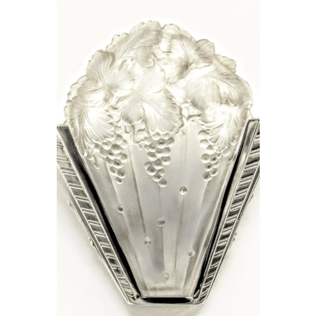 Art Deco French Art Deco Wall Sconces by Sabino - a Pair For Sale - Image 3 of 8