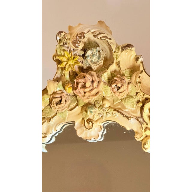 Vintage Finesse Originals Ornate Rococo Floral Wall Mirror For Sale - Image 9 of 18