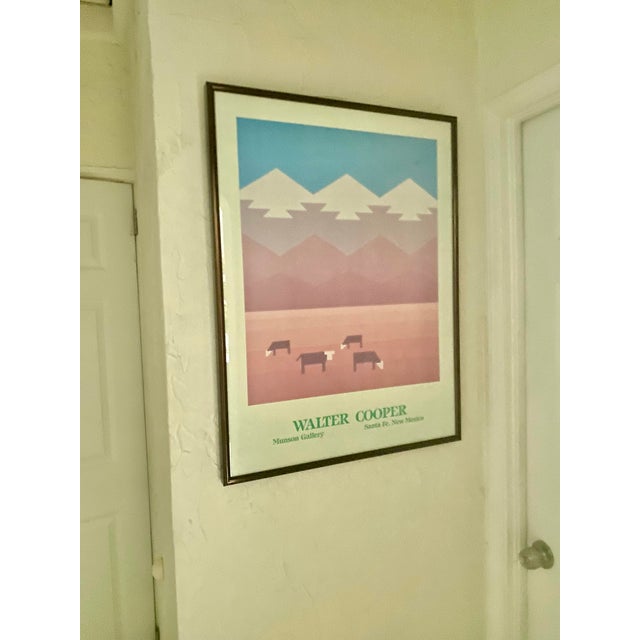 70s Poster by Artist Walter Cooper, Featuring a Southwest Landscape . For Sale - Image 12 of 12