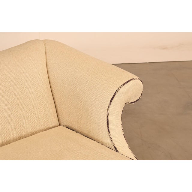 Ethan Allen Vintage Chippendale Style Upholstered Sofa For Sale In Philadelphia - Image 6 of 18