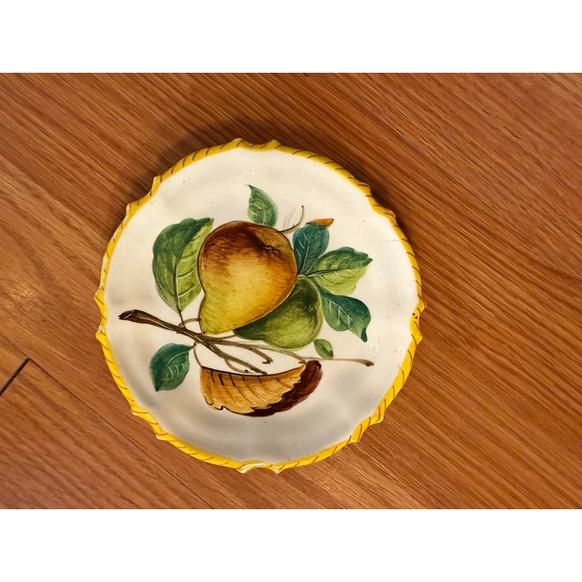 Ceramic Late 19th Century Hand-Painted Cantagalli Firenze Majolica Italian Plates- Set of 4 For Sale - Image 7 of 10