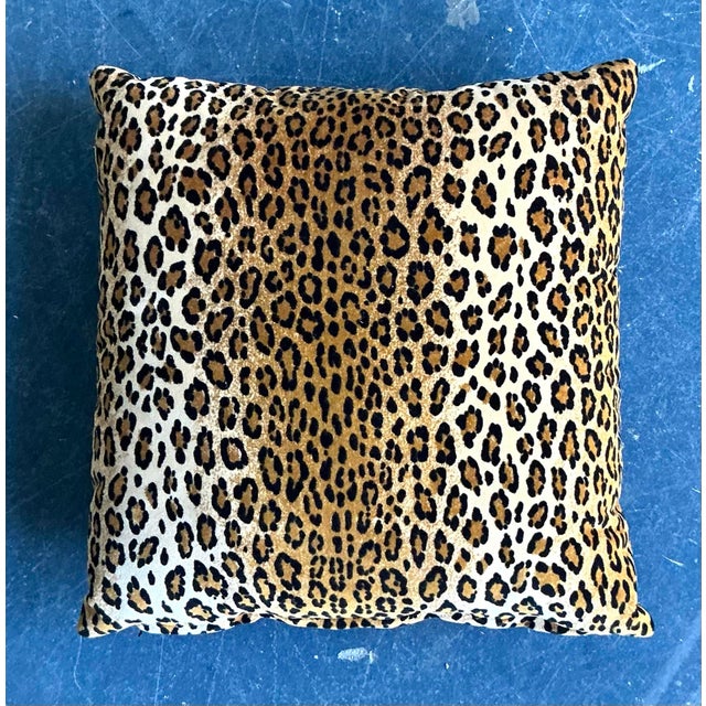 Vintage Boho Leopard Velvet Pillow For Sale In West Palm - Image 6 of 10