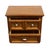 Late 20th Century Thomasville Furniture Homecoming Collection Solid Oak Rustic Country Style 26" Two Drawer Nightstand 43811-810 For Sale - Image 5 of 12