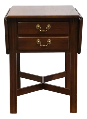 Jamestown Sterling Solid Mahogany Traditional Style 18" Pembroke Drop Leaf Accent End Table