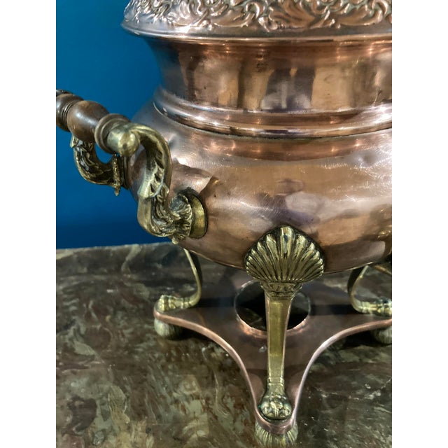 Antique 19th Century Copper & Cast Brass Tea Urn — Circa 1890, 19 Watchers For Sale - Image 4 of 15