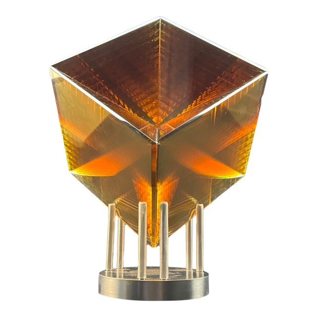 Jacob Barfield Glass Sculpture "Square Root" For Sale