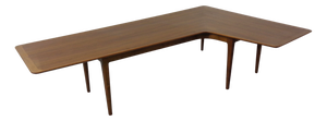 Large Danish Boomerang Teak Coffee Table, 1960s