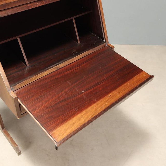 Tambour Roll-Top Desk, 1960s For Sale - Image 4 of 10
