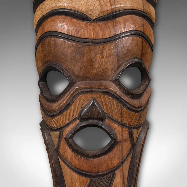 Late 20th Century 1970's Tall Vintage Tribal Mask For Sale - Image 5 of 9