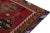 1950s Handwoven Vintage Tribal Kilim in Red With Blue and Brown Geometric Patterns For Sale - Image 5 of 7