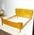 Mid-Century Modern Italian Wood and Brass Double Bed, 1960s For Sale - Image 11 of 11