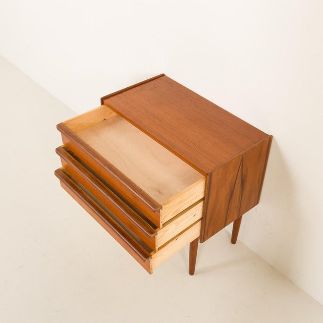 Wood Small Danish Chest of Drawers in Teak, 1960s For Sale - Image 7 of 11