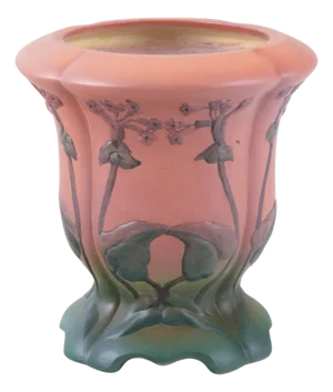 Danish Ceramic Vase with Orange and Green Glaze by Axel Salto, 1920s
