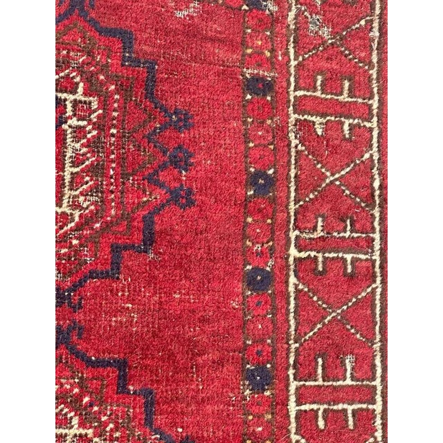 Antique Turkmen Rug, 1890s For Sale - Image 11 of 14