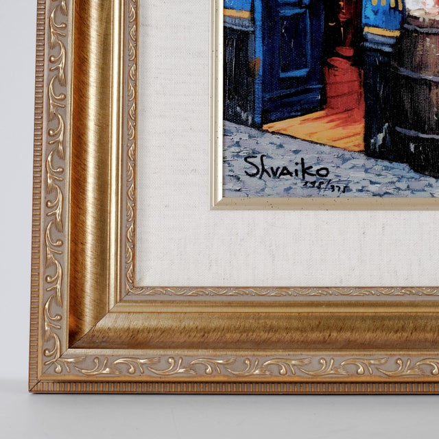 Late 20th Century Late 20th Century Viktor Shvaiko "The Prince Edward" Artist Hand Signed Limited Edition 278/375 Luxuriously Framed and Matted Serigraph Hard to Find For Sale - Image 5 of 8