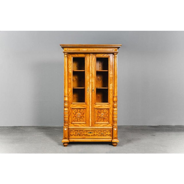 Item: Bookcase / Display Cabinet Period & Style: Gründerzeit - second half of the 19th century Features: - Elegant and...