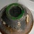 Dark Green Crackle Glaze Studio Art Pottery High Wall Bowl Signed Gail Jones For Sale - Image 8 of 10