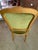 Victorian Antique Carved Walnut Chair Green Upholstery – Victorian Salon Style Seat For Sale - Image 3 of 3