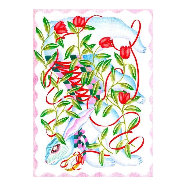 Carla’s charming colored pencil depiction of the White Rabbit captures the character in all his finery, while also...