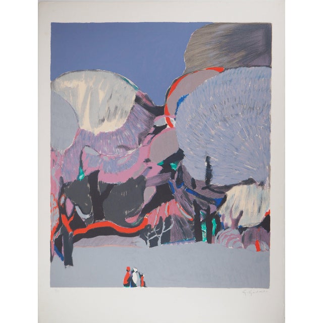 Gabriel Godard, Jardin enchanté, Lithograph For Sale