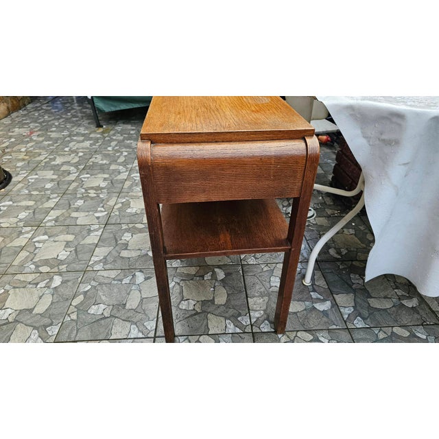 Art Deco Wooden Side Table For Sale - Image 11 of 12