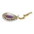 Vintage 14k Gold Amethyst & Diamond Pendant Enhancer For Sale - Image 9 of 10