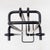 Contemporary Minimalist Black Metal Fire Set Mace-Line attributed to Ann Maes, 1970s, Set of 5 For Sale - Image 3 of 13
