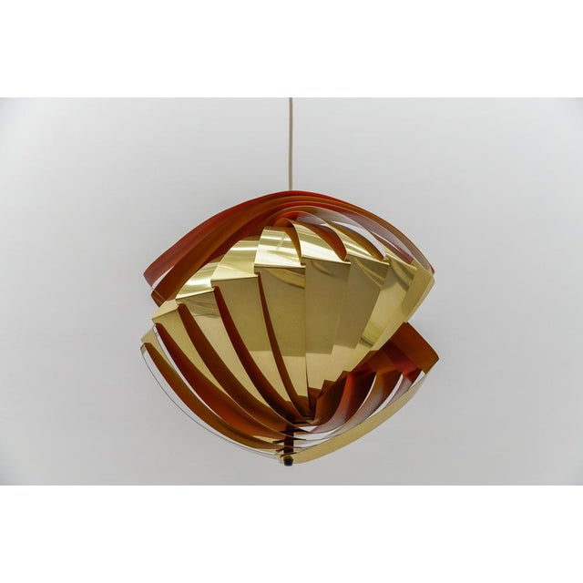 Danish Conch Pendant Lamp in Glass and Metal by Louis Weisdorf for Lyfa, Denmark, 1960s For Sale - Image 16 of 16