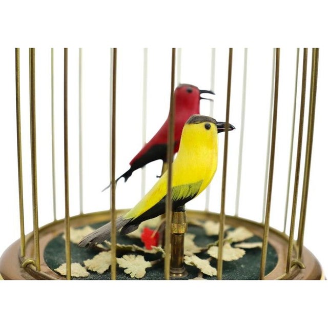 Traditional Antique Swiss Reuge Music Automaton, Singing Birds in Cage, C1910 For Sale - Image 3 of 5