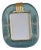 Blue Murano Glass Photo Frame with Filigree, 2000s For Sale