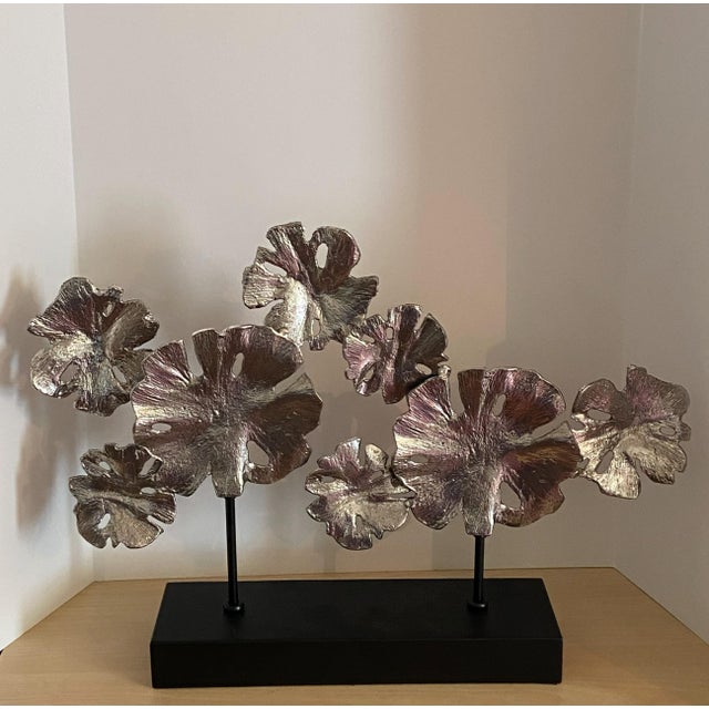 Uttermost Contemporary Lotus Sculpture 26” X 18” Statement Piece Modern Décor (Model #17867) For Sale - Image 14 of 18