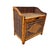 Vintage British Colonial Style Bamboo and Grasscloth Nightstand Storage Chest. For Sale - Image 6 of 12