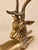 Two-Tone Brass Reclining Deers, 1960s, Set of 2 For Sale - Image 3 of 12