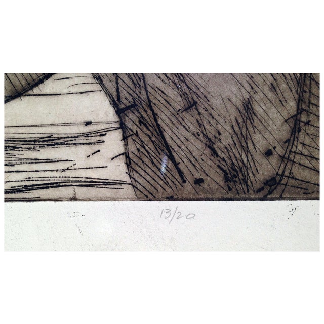 Carol Bennett 1993 "Separation" Female Figure Underwater Etching by Carol Bennett For Sale - Image 4 of 6