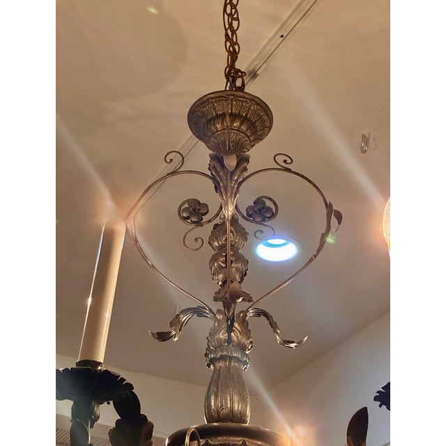 Late 20th Century Late 20th Century Large French Provincial Style Chandelier For Sale - Image 5 of 6