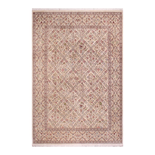 Shabby Chic 1990's Pak-Persian Black/Black Wool Rug - 9'2'' X 12'3'' For Sale