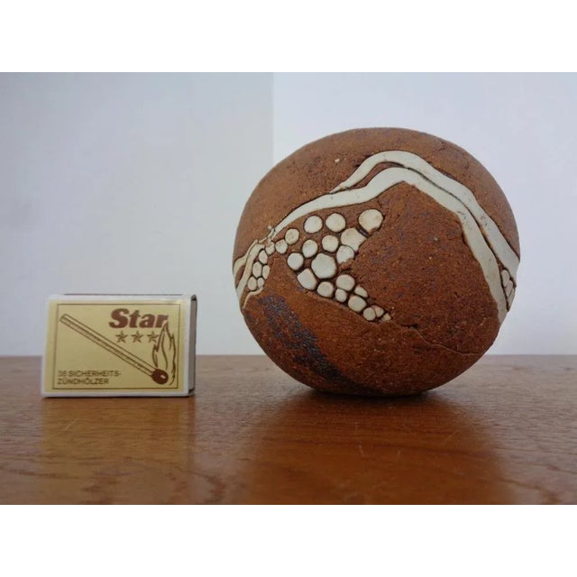 Small, round studio ceramic vase from Raku from the 1960s. I have official proof of authenticity such as vintage catalogs,...