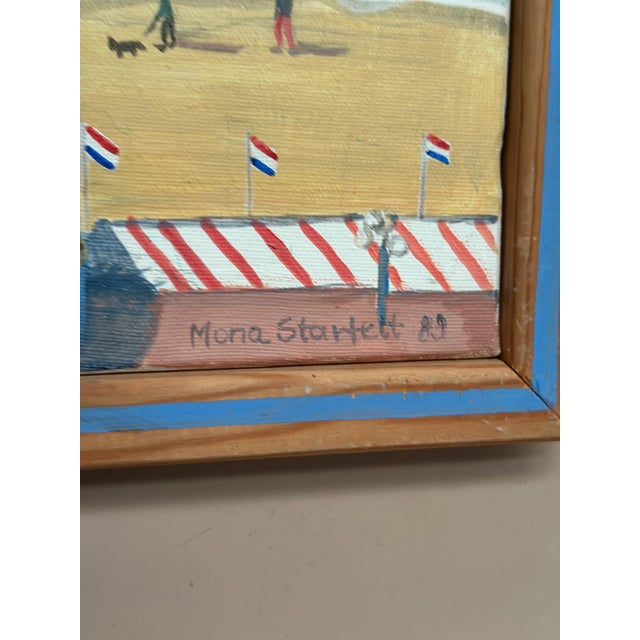 Mona Starfelt, Day at the Beach, 1989, Oil on Canvas, Framed For Sale - Image 6 of 18