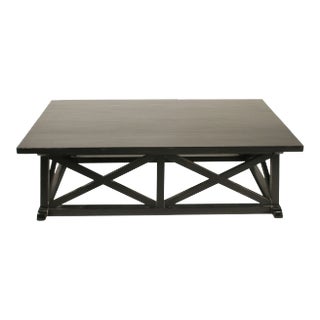 NOIR Sutton Coffee Table in Hand Rubbed Black For Sale