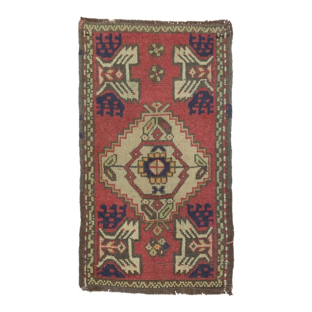 1960s Turkish Mini Rug For Sale