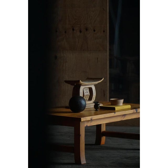 Mid-Century Rectangular Pine Coffee Table by Uno & Östen Kristiansson, 1970s For Sale - Image 4 of 14